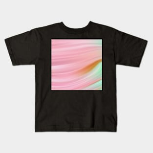 Pink Marble Waves Kids T-Shirt